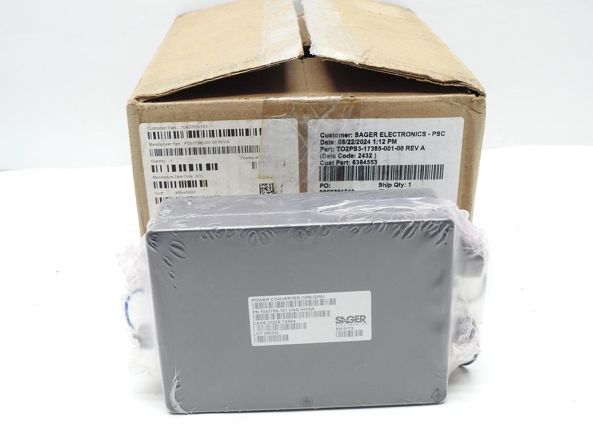 Sager Electronics Power Converter (VPA/GPA) 1043769-101 TRACO Electronic