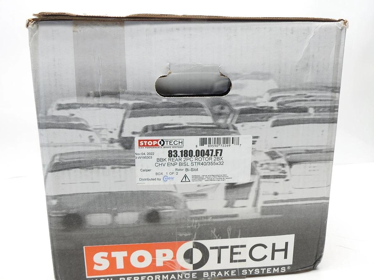 StopTech 97-04 Corvette C5 355x32 Bi-Slot STR-40 Rear Big Brake (LEFT SIDE ONLY)