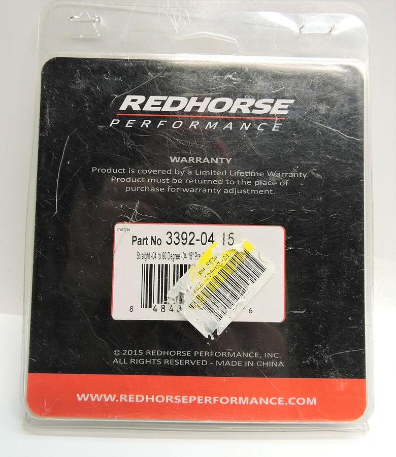 RHP 3392 Series Pre-Assembled Brake Line Straight -04 to 90 Degree -04 15"