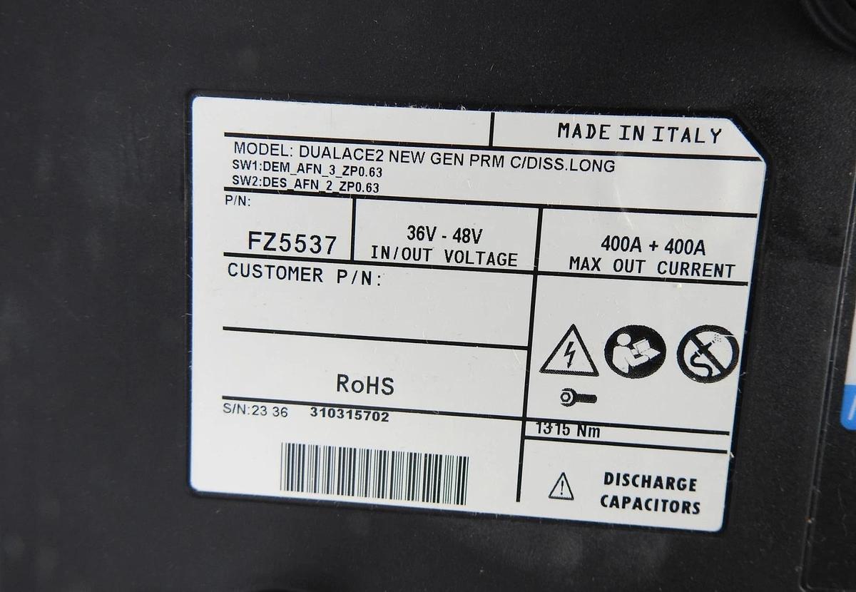ZAPI Dual Ace FZ5537 36v-48V, 400A DUALACE2 NEW GEN - NEW!