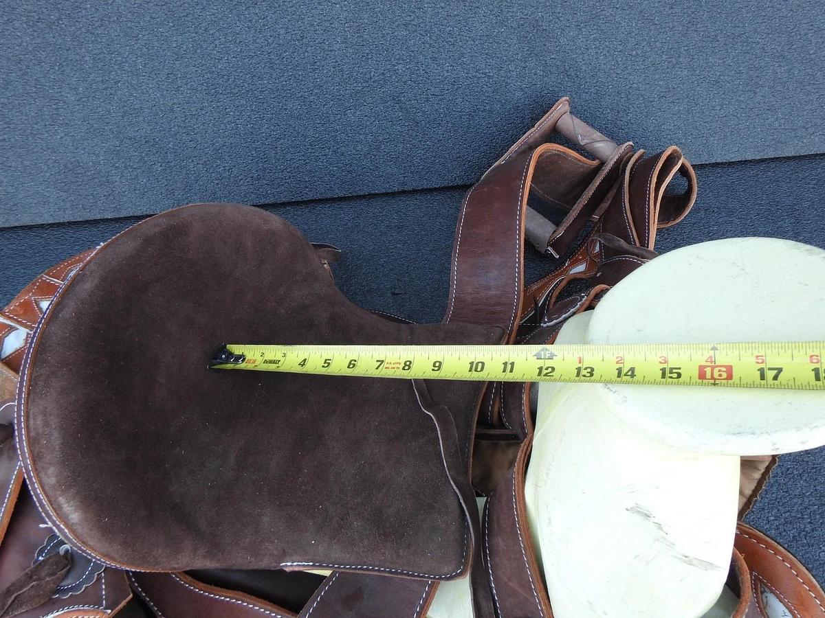 Round Cantina Charra Chair Mexican Leather Horse Saddle