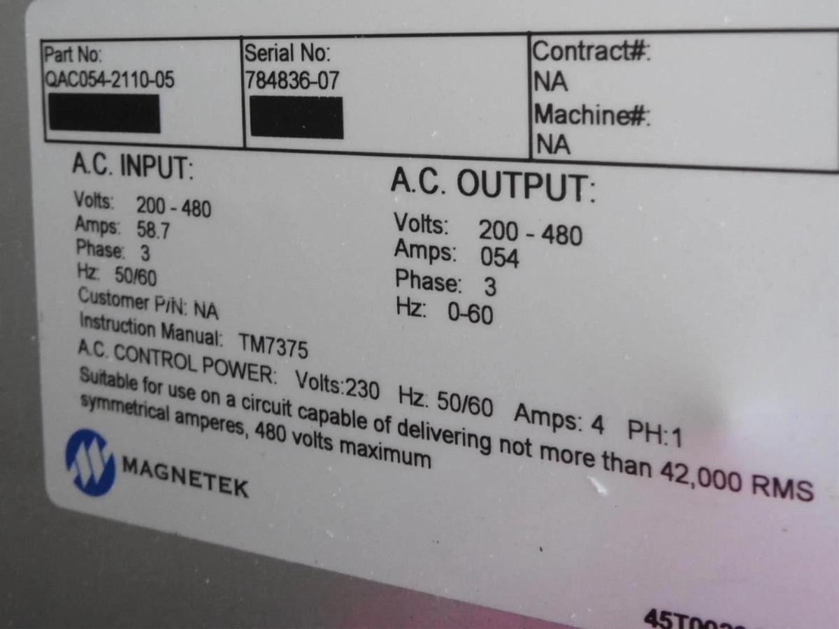 Quattro Drive QAC054‑2110‑05 / Otis AAA21290CK10 (OVF30) Magnetek - NOB NEW