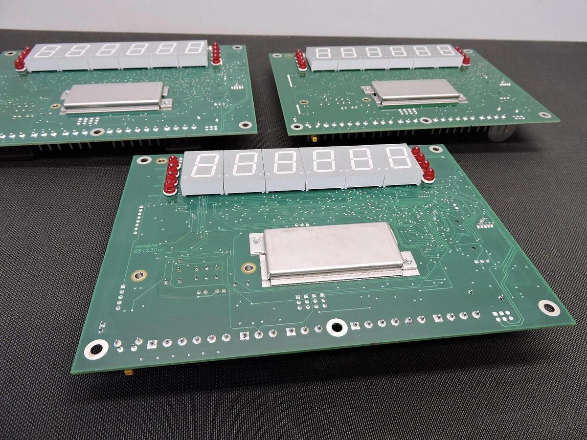 LOT OF 3 - AS IS Rice Lake Weighing Systems 85123-G 6 Digit Display Circuit Boar