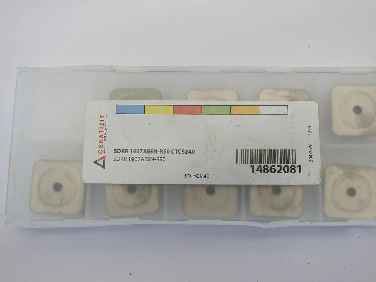 9-pk Ceratizit SDKR 1907 AESN-R50 CTC5240 Inserts #14862081