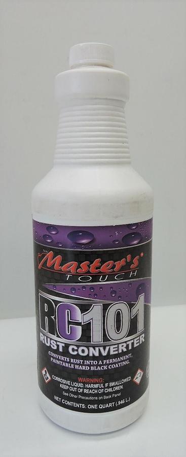 (2 BOTTLES) - The Masters Touch RC101 Rust Converter 2 ONE QUART .946 L Bottles