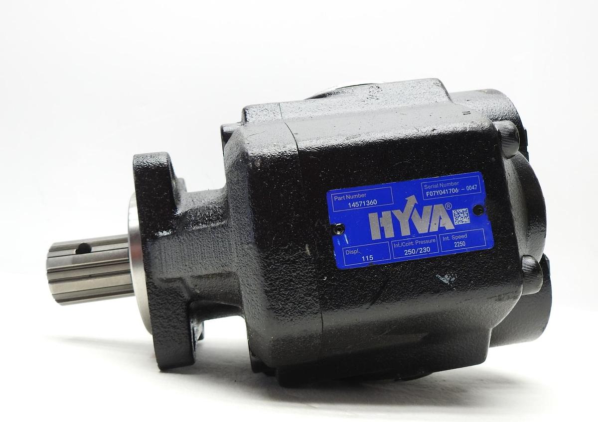 HYVA 14571360 Hydraulic Gear Pump 115L-BI-4H3-4P-20BSP20-250 / 115L-BI-4H3-4P