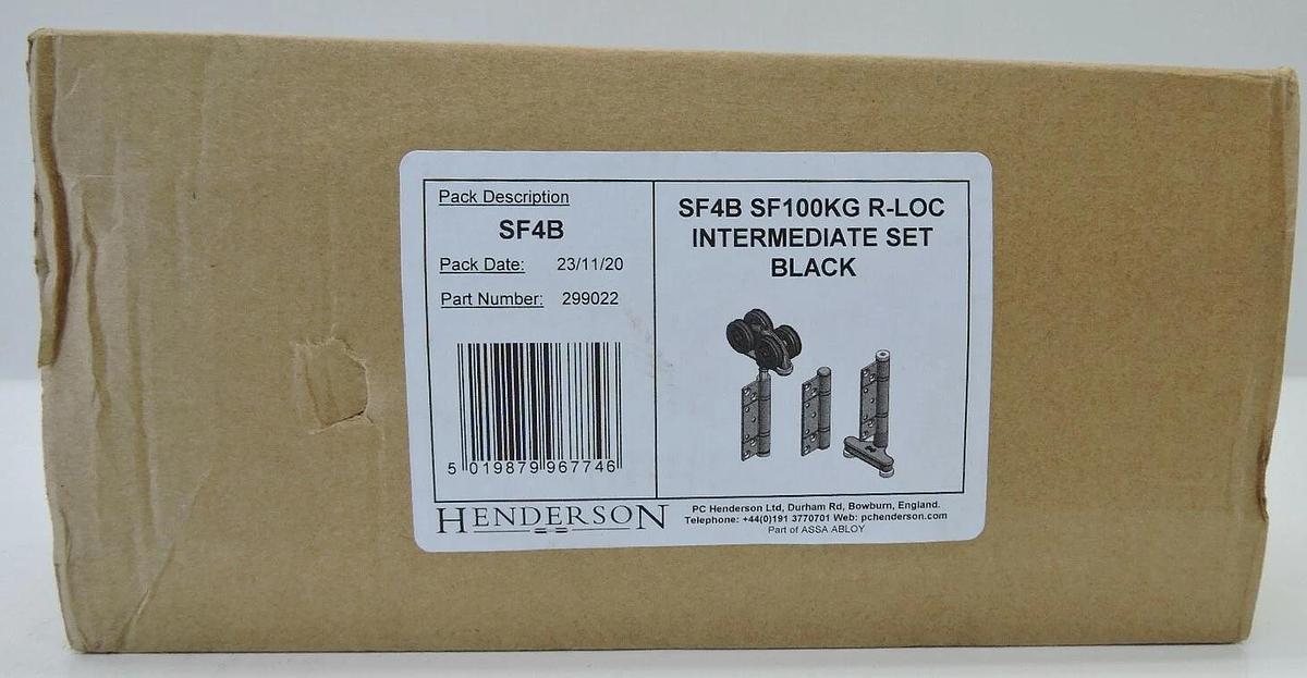 Henderson SF4 SF100KG R-LOC Intermediate Hanger Set (BLACK) SF4B NEW