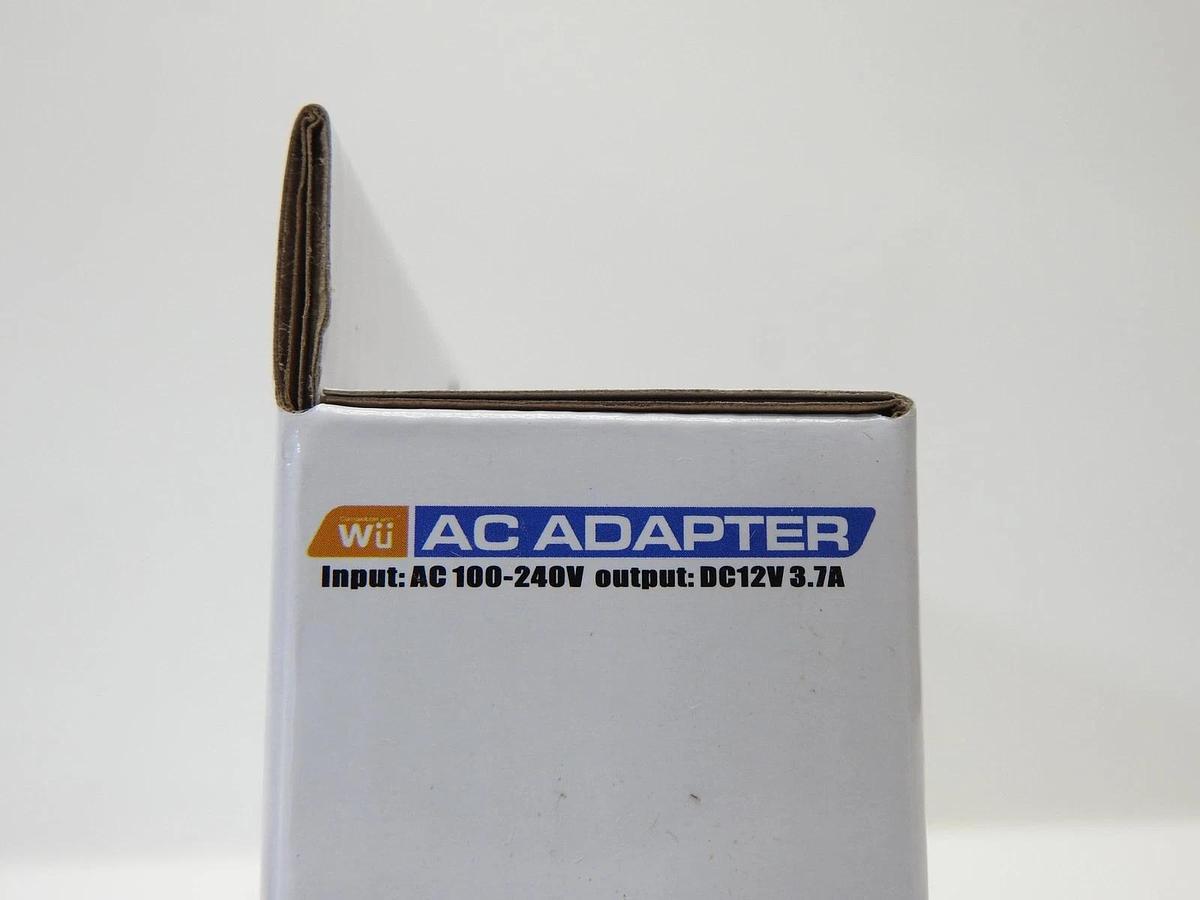 WU AC Power Adapter for Nintendo Wii replaces RVL-002 AC AC 100-240V / DC12V 3.7