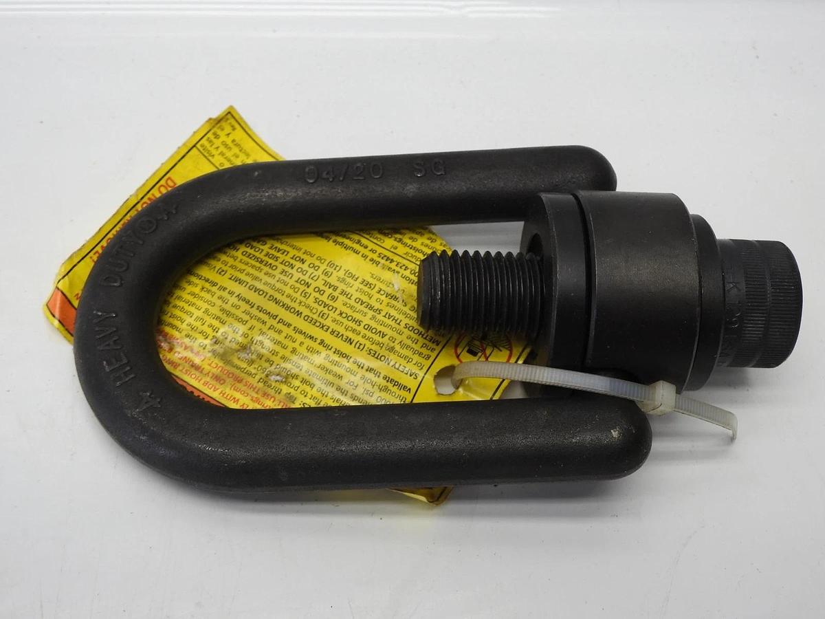 ADB HOIST RINGS Hoist Ring: Pivot/Swivel, Alloy Steel, Screw-On, 4,850 lb 39RJ40