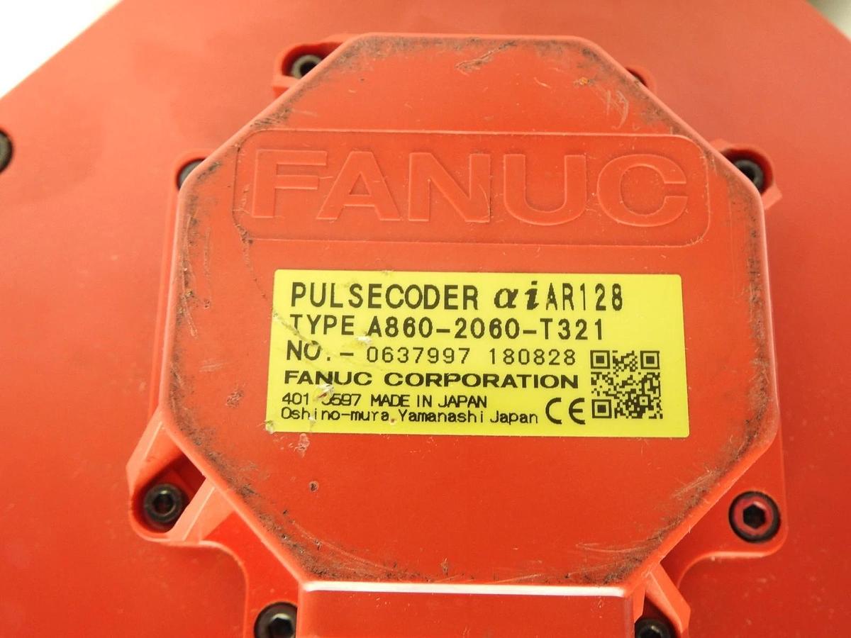 Fanuc A06B-2041-B605#0142 aisR 30/3000-B AC Servo Motor w/ A860-2060-T321 - READ