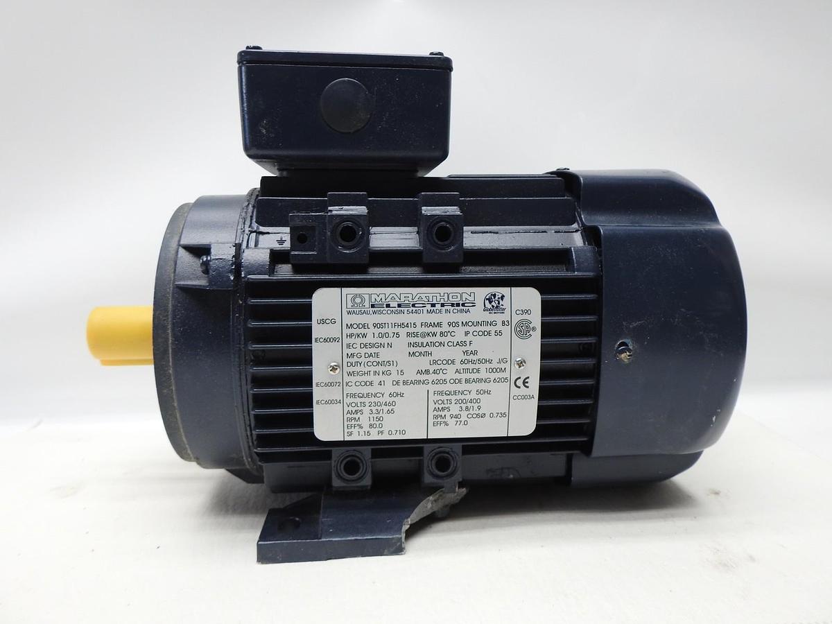 Marathon R374, 90ST11FH5415, 1-.75 Hp 1200/1000 RPM Motor - NEW READ