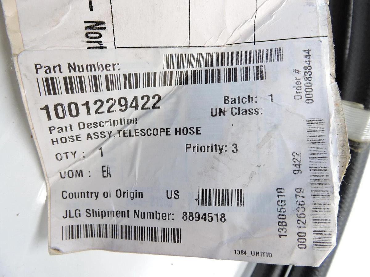 GENUINE JLG 1001229422 Hose Assembly, Telescope Hose - NEW!