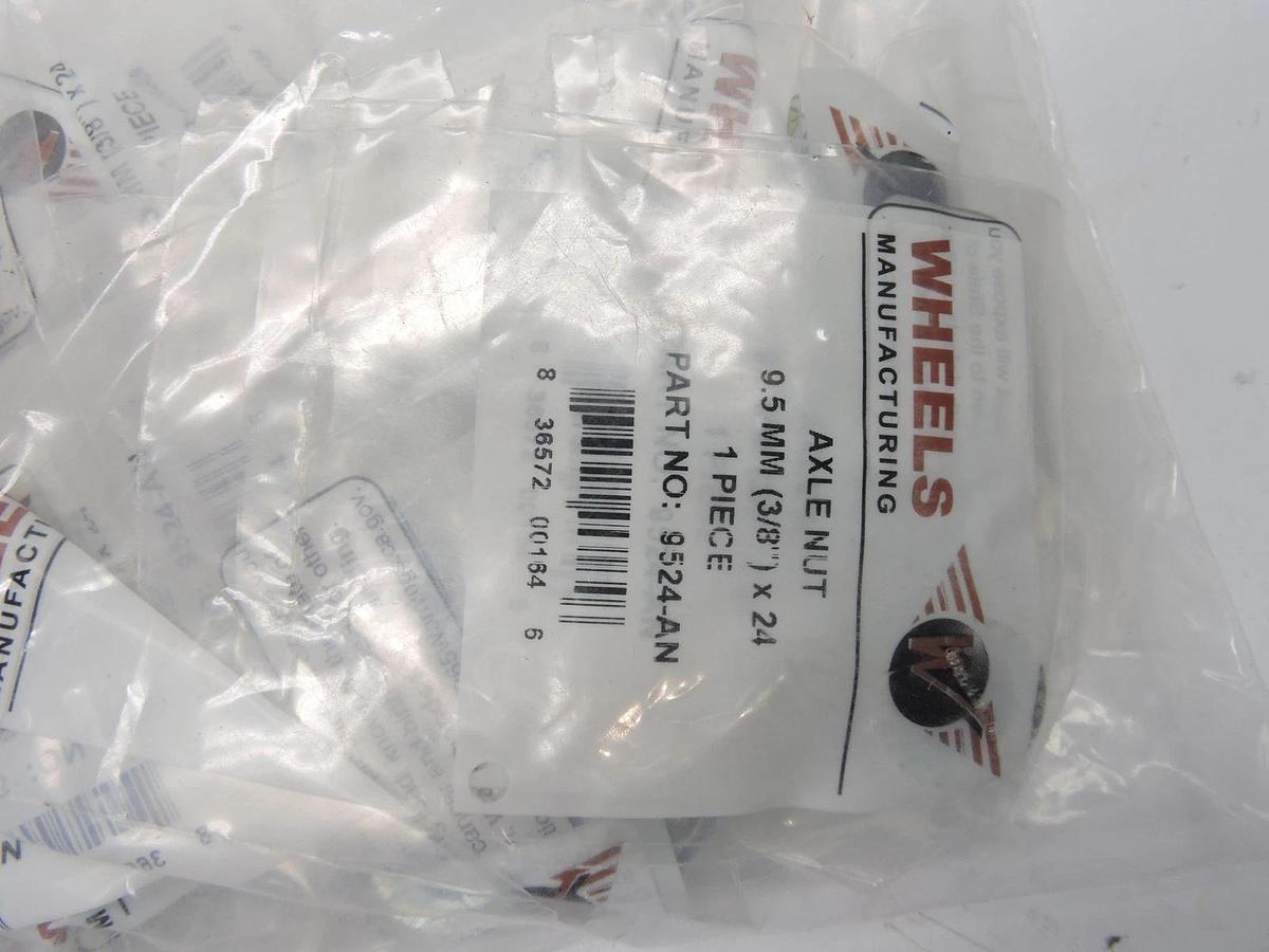 Lot of 22 Wheels Manufacturing Hub Axle Nut 3/8'' (9.5mm) x 24TPI (9524-AN) NEW!