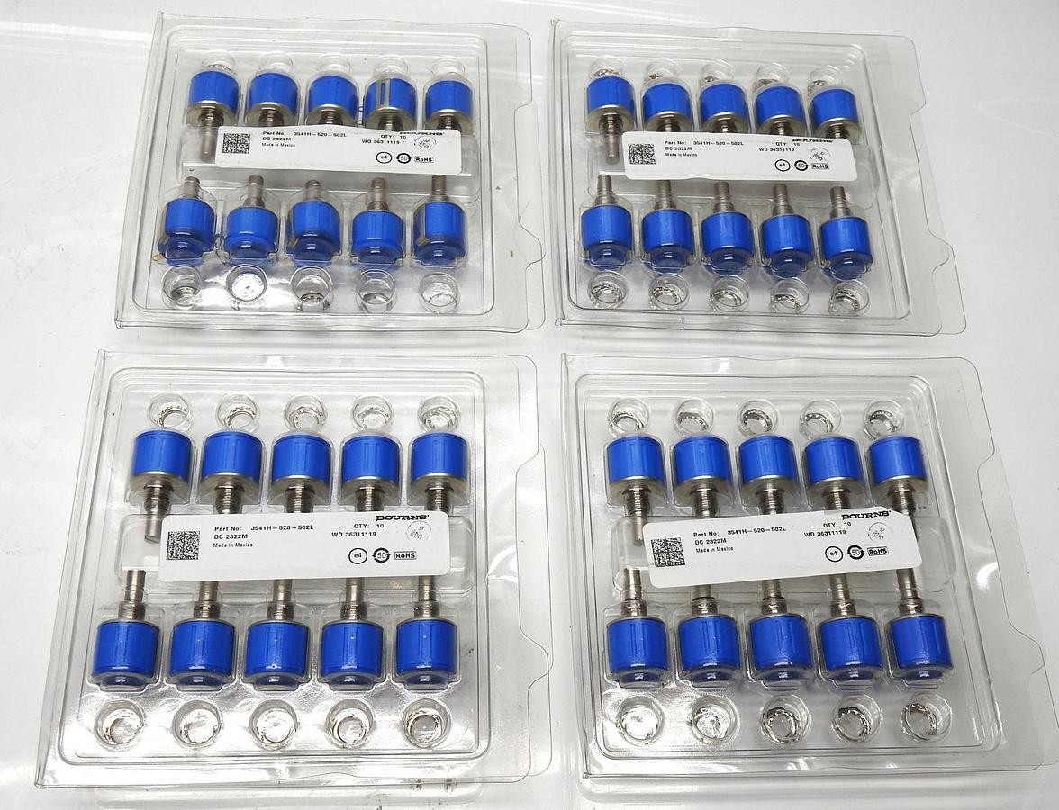 (40/pcs) Bourns 3541H-520-502L DC 2322M 5K OHM Potentiometer (x40)