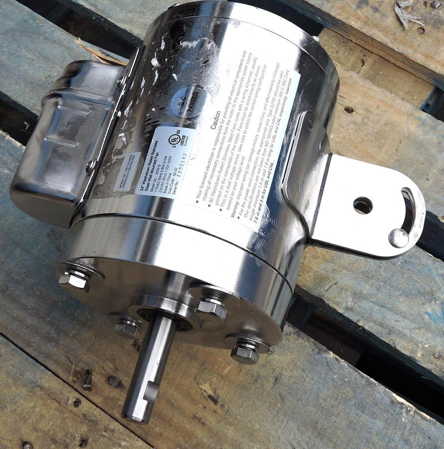 24" Washdown Stainless Motor 293018 works w/ 293019, 293020 and 293021 - NOB NEW
