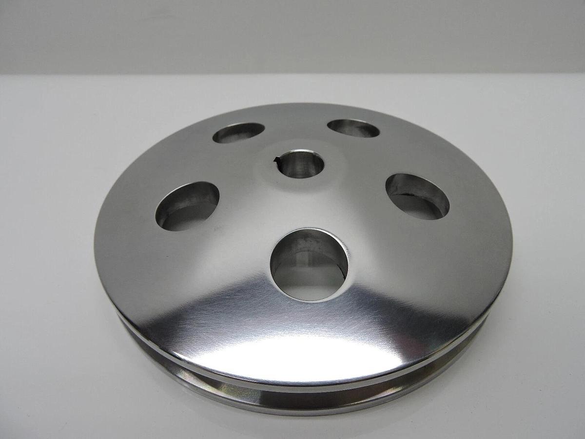 Chevy Billet Power Steering Pulley Single Groove Polished Finish S8848POL