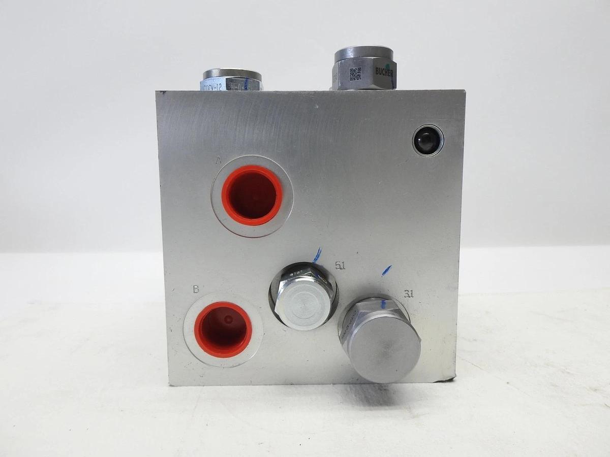 Genie 1276750GT Hydraulic Manifold Traction, 4WD Bucher Hydraulics - OEM NOB NEW