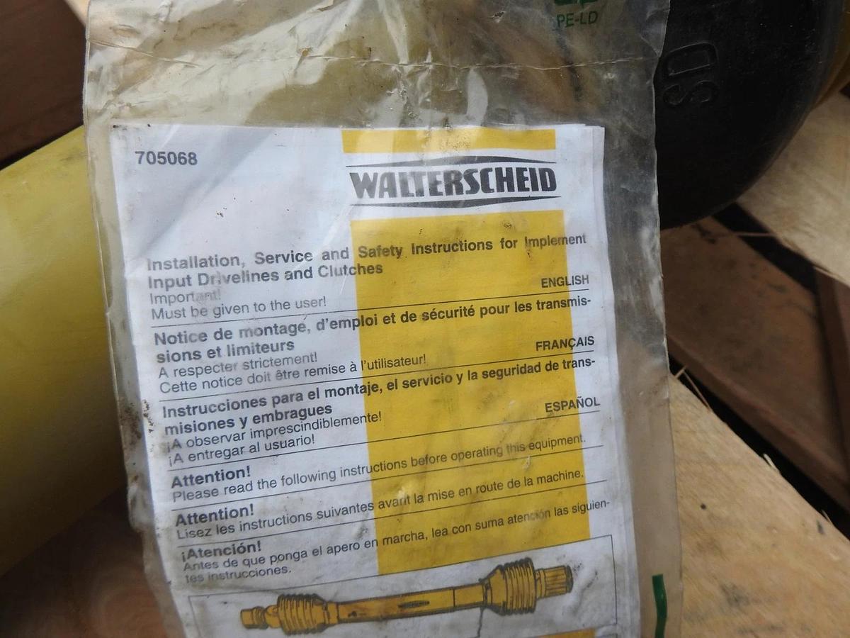 Walterscheid 6 Spline 33” Driveline PTO Driveshaft - NOB NEW!