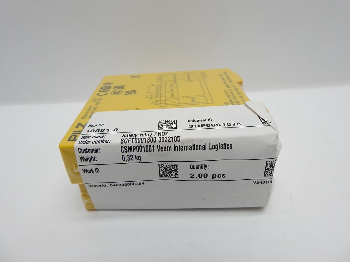 Lot of 2- PILZ PNOZ C1 710001 Safety Relay 24VDC - NEW!