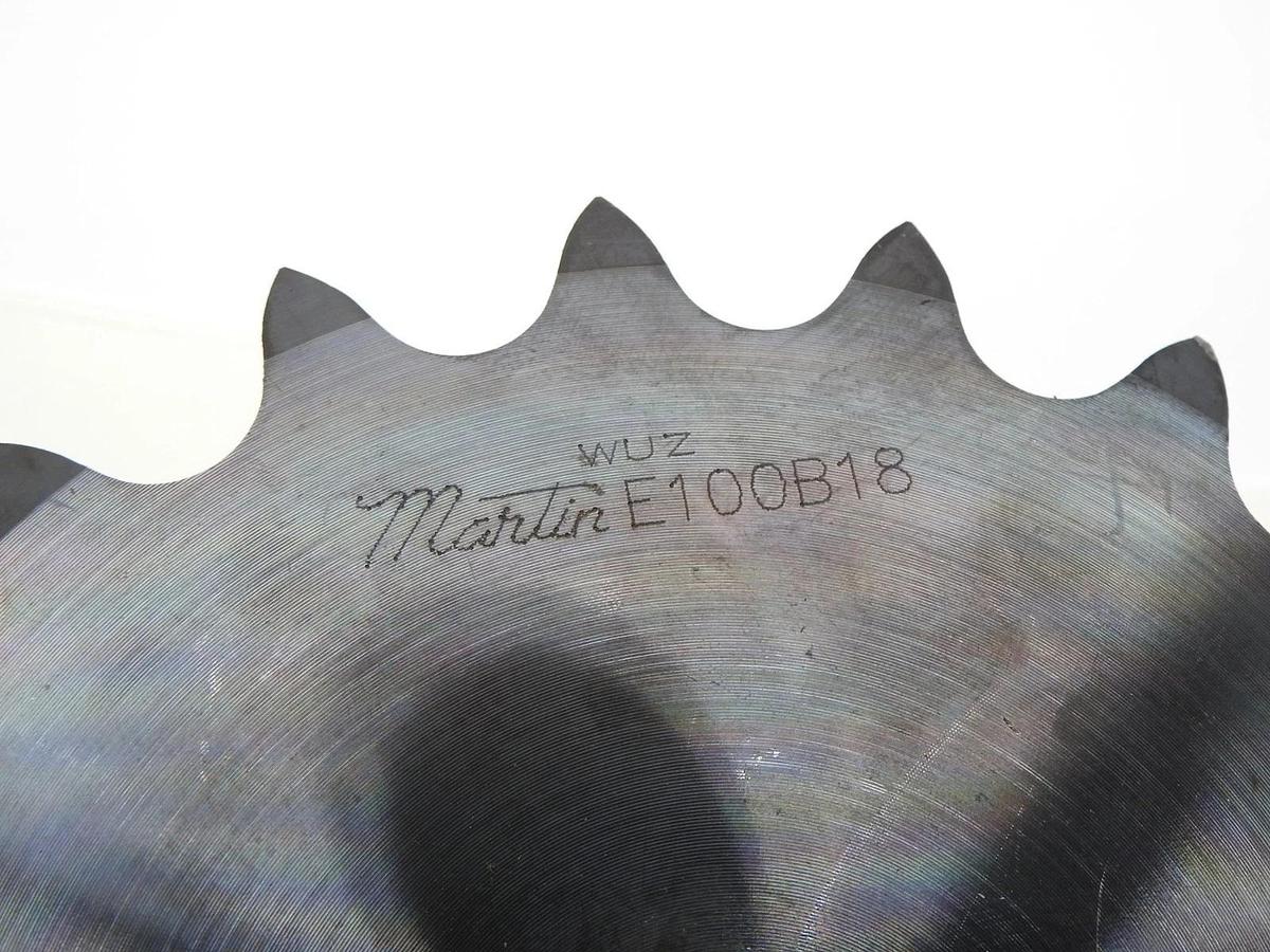 Martin E100B18 Triple Roller Chain Sprocket (Pitch: 1.250", 18T, OD: 7.839") NEW