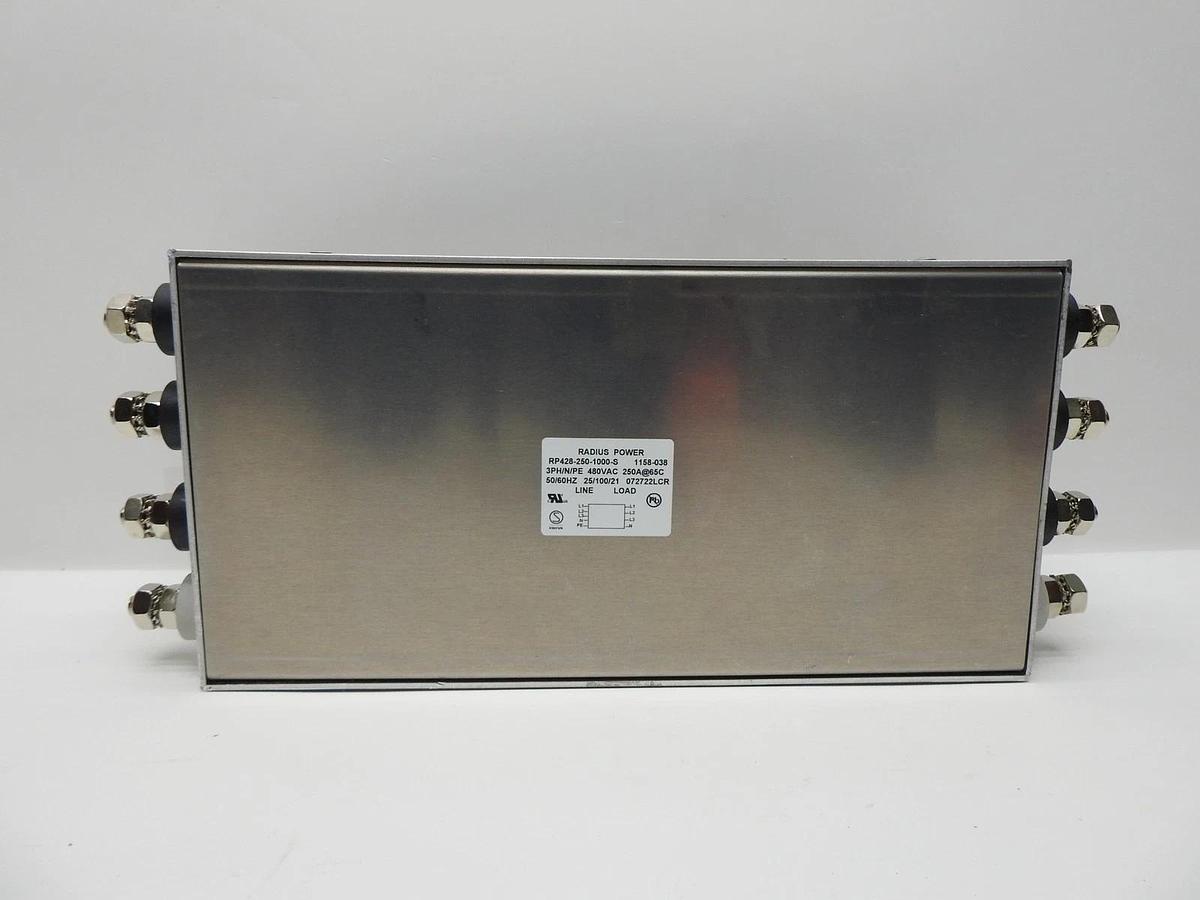 Radius Power RP428-250-1000 Power Line 3PH/N/PE 480VAC 250A@65C PowerLine Filter