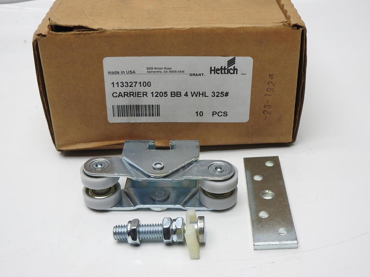 10/pcs- Hettich TopLine Grant 1205 Carrier, 4 Wheels w/ Ball Bearings #1133271