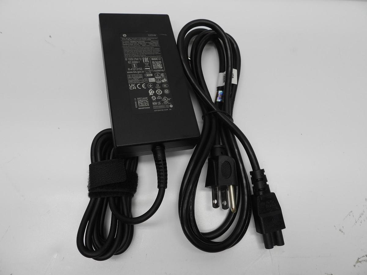 NEW HP 120w AC Power Adapter (TPN-DA19) with Power Cable (VG)