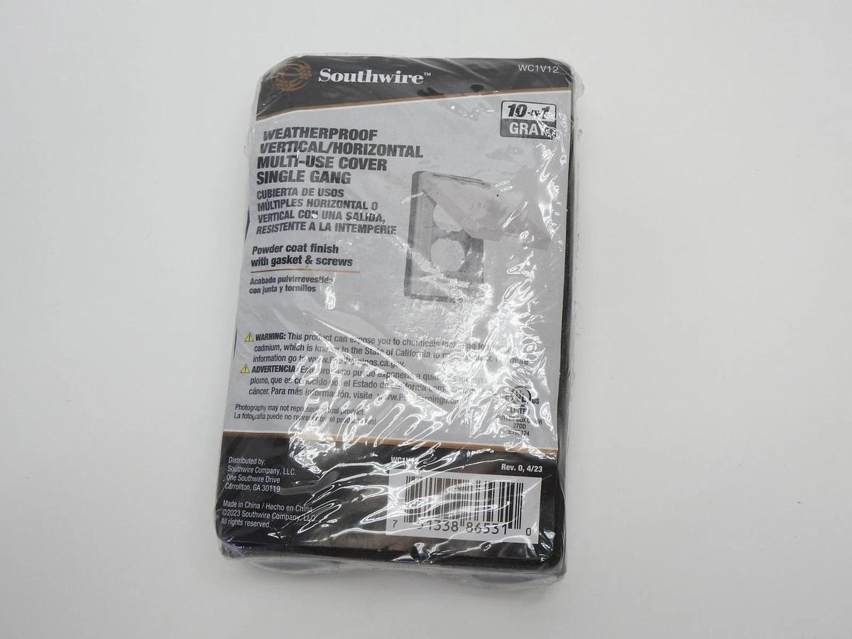 10 P/k Southwire 10-in-1 Weatherproof Single Gang Vertical and Horizontal Cover