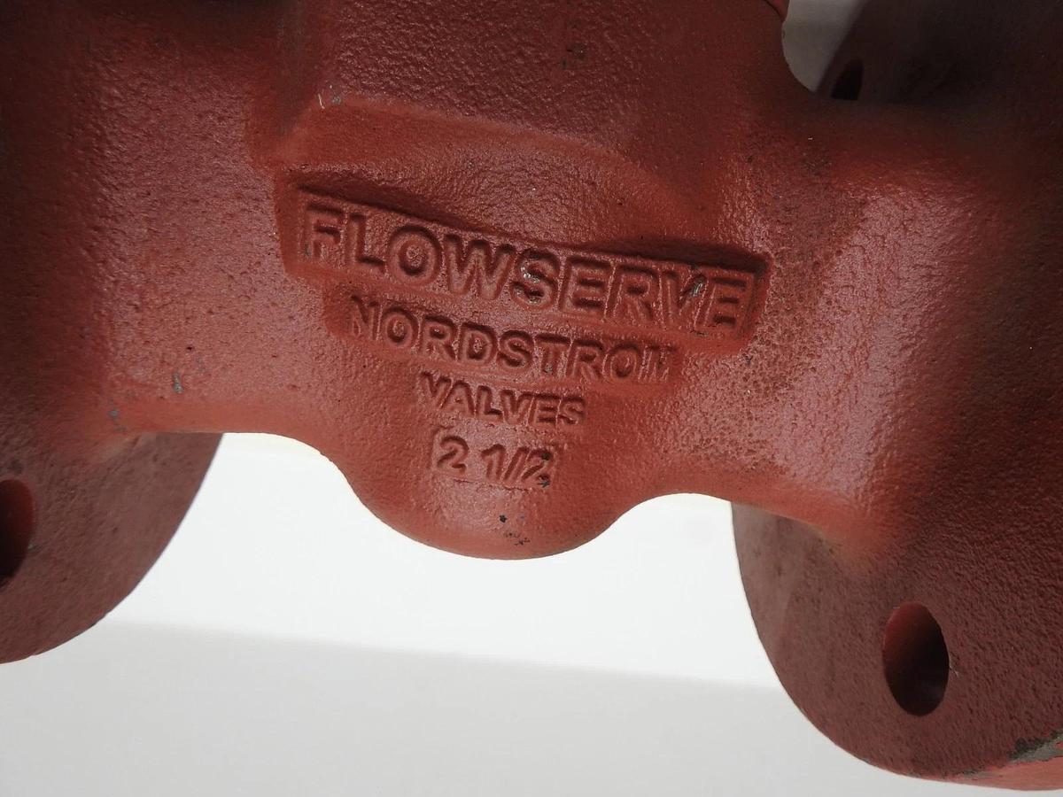 Flowserve B143 2-1/2" Cast Iron Bolted Flange Gas Valve Nordstrom - NEW!