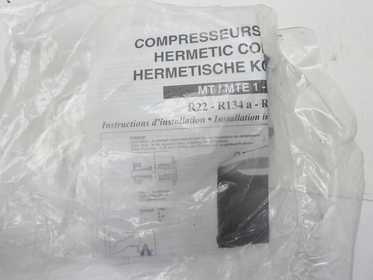 Danfoss MT18JA1PVE 230v1ph 1.5hp RecipCompressor MT18-1VI Maneurop - BULK NEW!