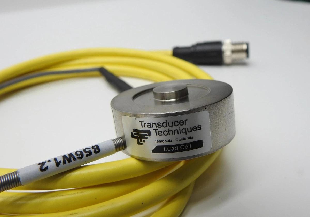 Transducer Techniques LB0-3K Load Cell 856W1.2 Yellow Cable - NEW
