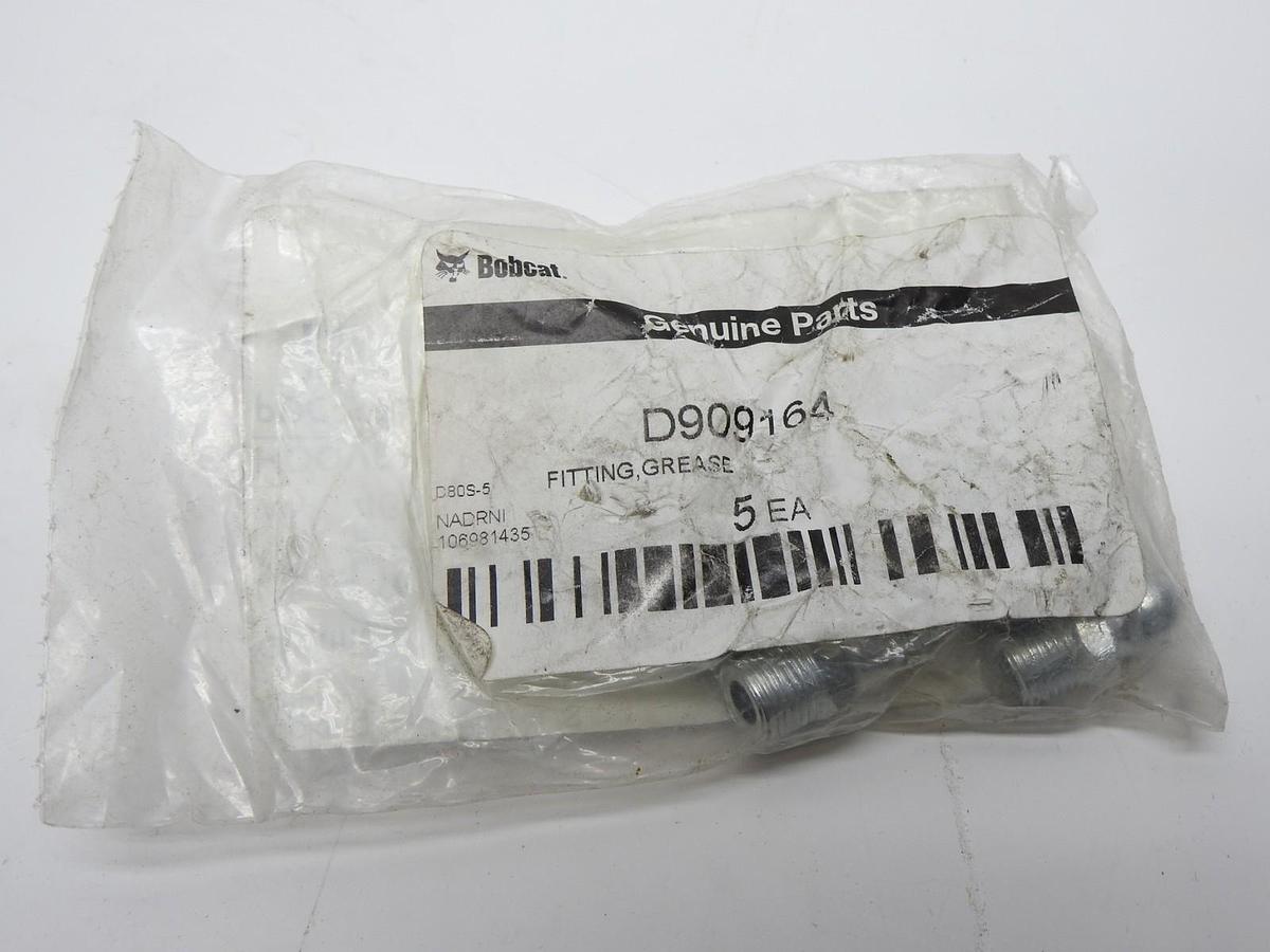 (5/pk) Doosan Bobcat D909164 Grease Fittings - OEM GENUINE Parts