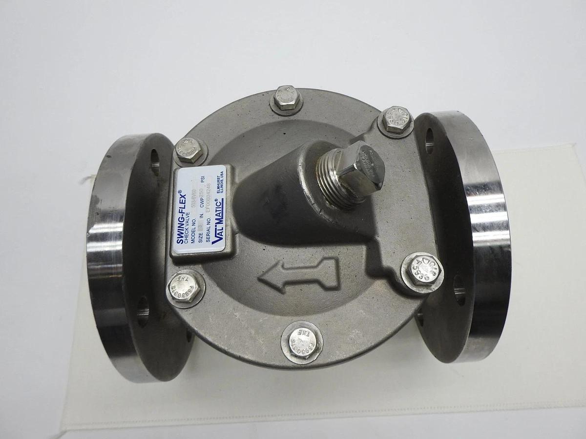 VAL-MATIC 3" Swing Flex Check Valve 503-6V60 CWP 250 PSI 5036V60 - OEM NEW!