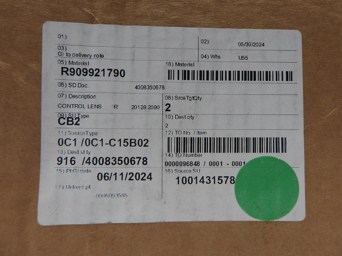 (Lot of 2) Rexroth R909921790 Port Plate W - OEM NEW!