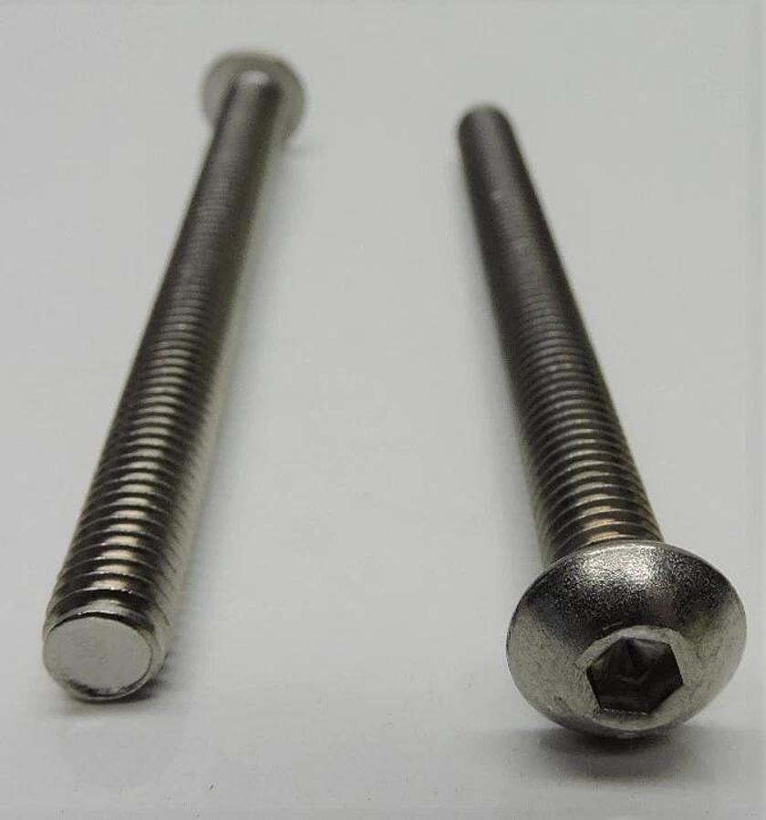 x110 - Button Socket Cap Allen 3/16 Stainless 5/16-18x4 Cap Screws