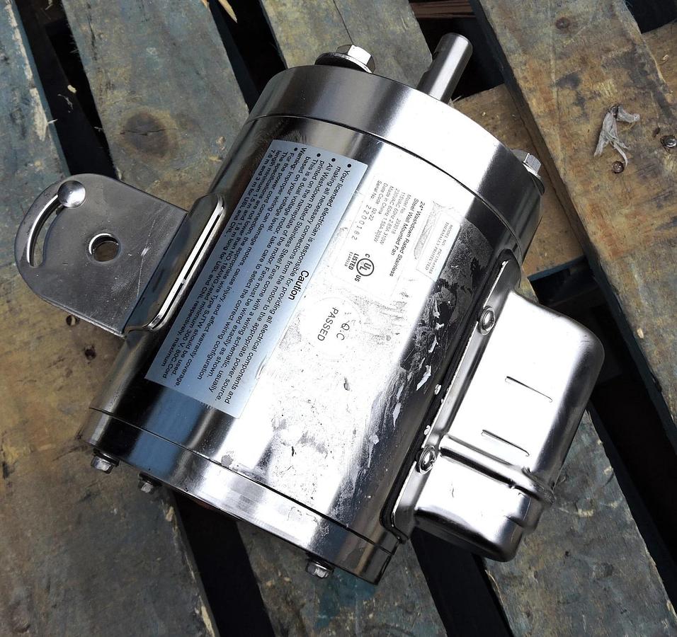 24" Washdown Stainless Motor 293018 works w/ 293019, 293020 and 293021 - NOB NEW