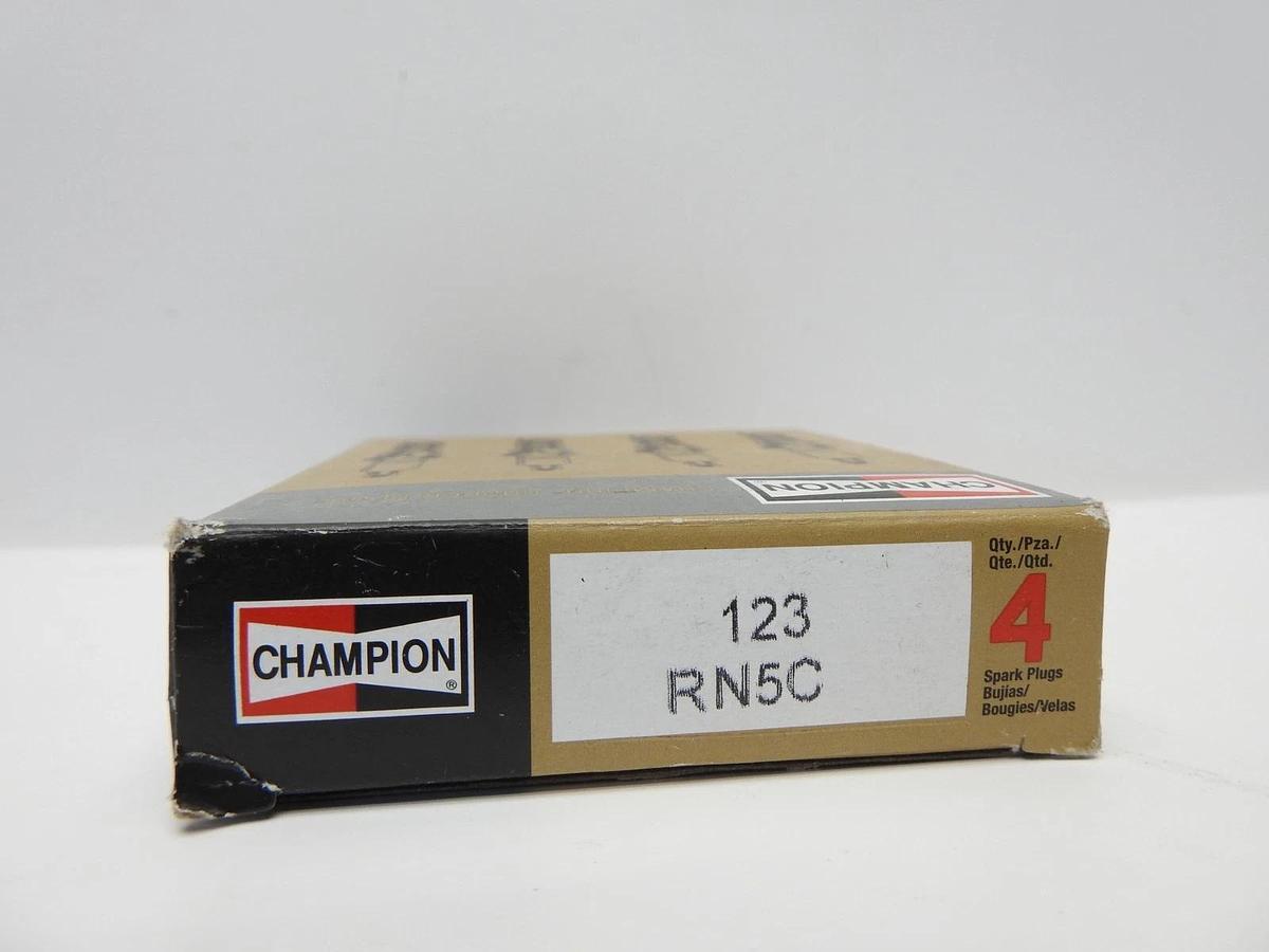 4pk Champion Copper Plug Number RN5C Spark Plug 123 - NEW!
