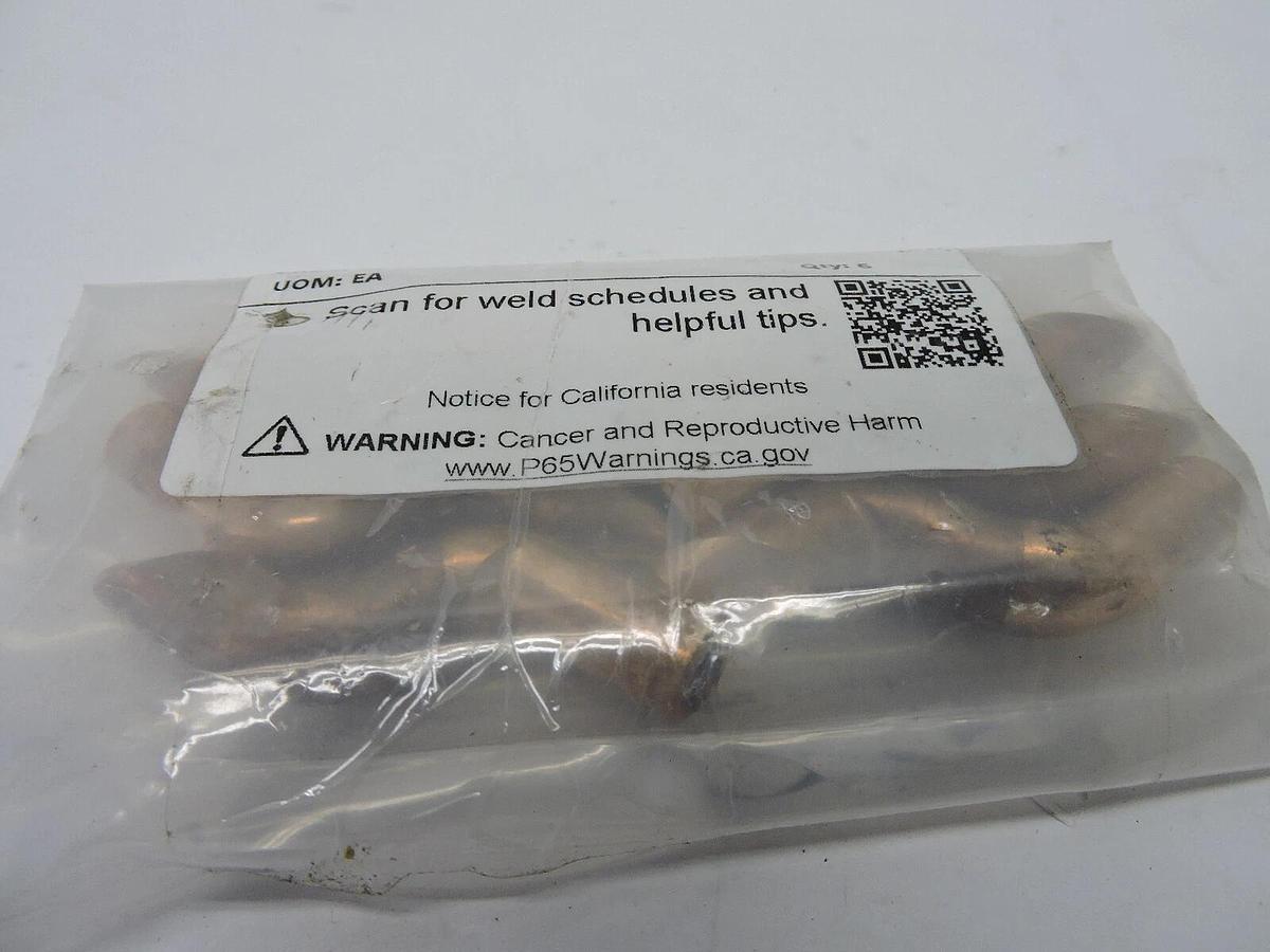 (6) Tuffaloy FD-2428-16 Bent Tip #167-2280 Standard Electrodes 2.50 IN x .500 IN