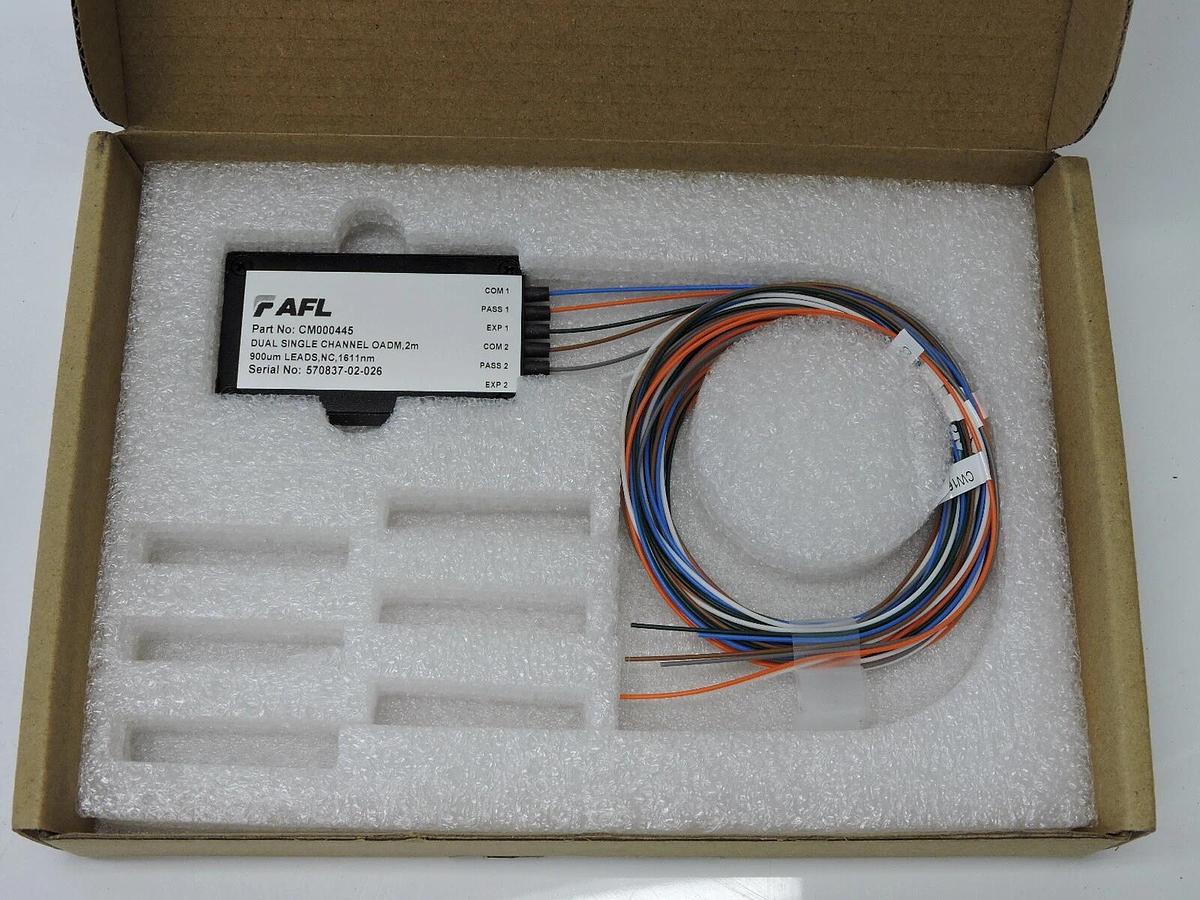 FAFL CM000445 Dual Single Channel OADM 2m, 900um LEADS NC 1611nm - NEW