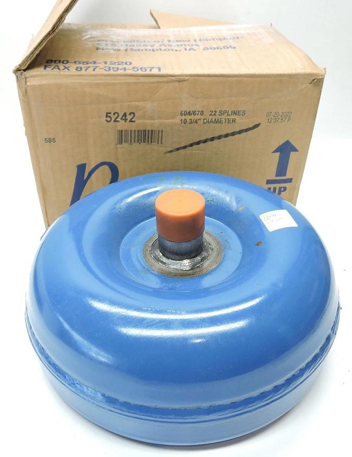Precision of New Hampton PNH 5242 Torque Converter | 604/670 | 22 Splines | 10 3/4 | Aftermarket Branded