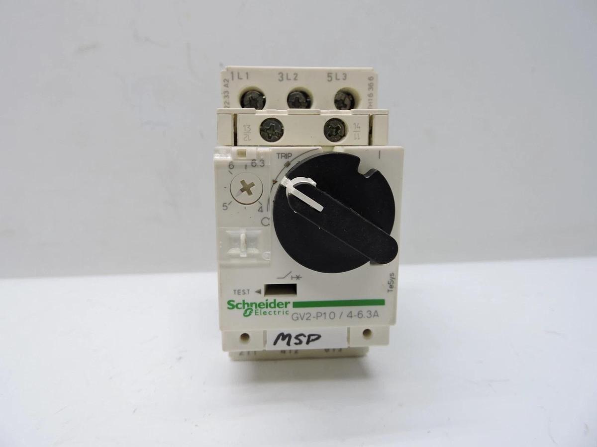 Schneider EGV2-P10H7 4-6.3A Circuit Breaker Motor Starter 3-Pole - NOB NEW!