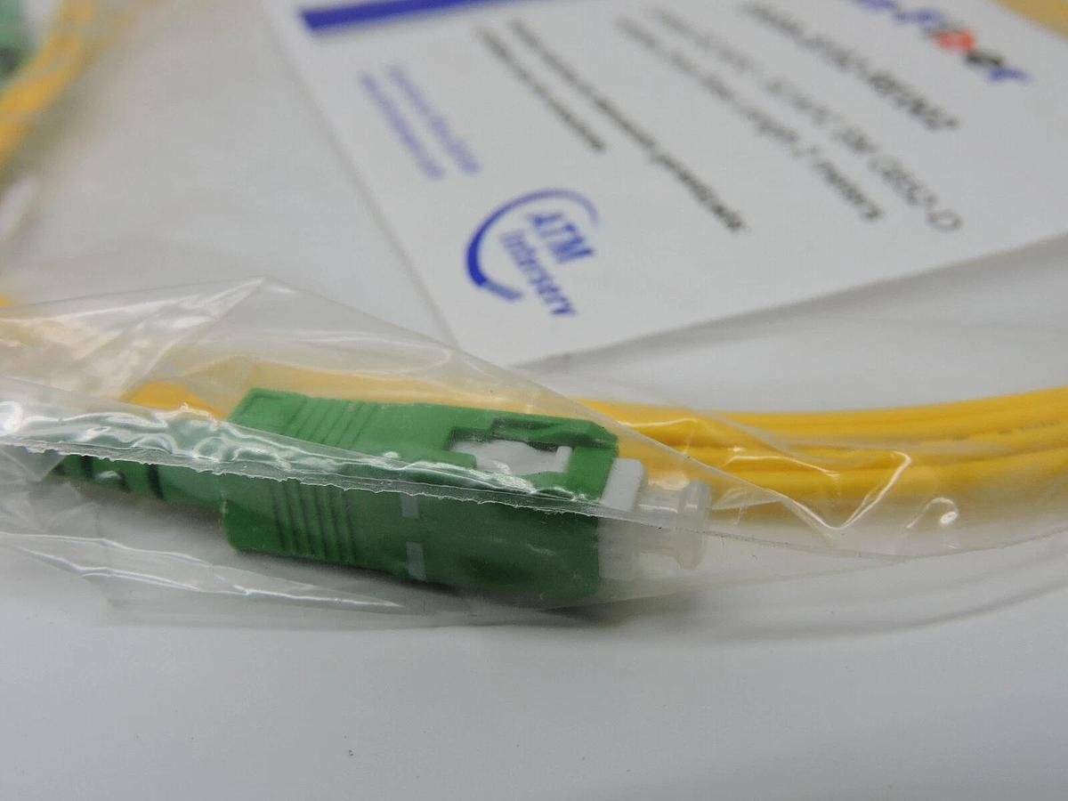(100) Jumper SC/APC - SC/APC SM G652-D Simplex 2mm Riser (2 Meters)