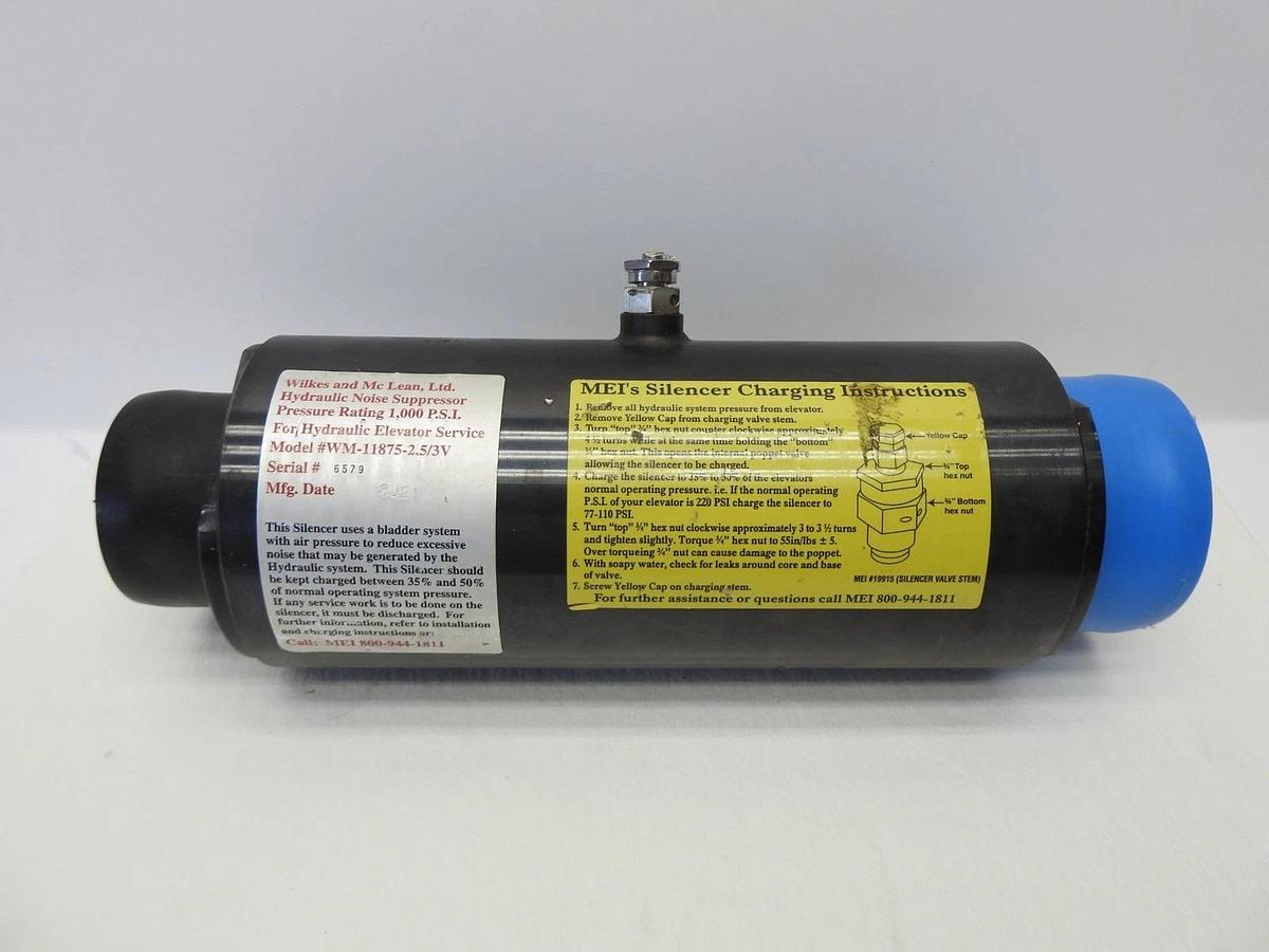 Wilkes & McLean Hydraulic Noise Suppressor WM-11875 2.5 3V