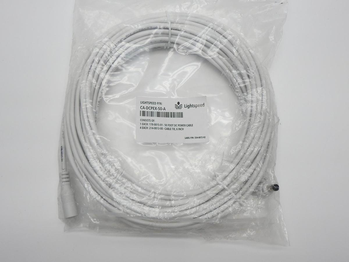 Lightspeed DC Power Extension Cable Kit for Topcat (50') CA-DCPEX-50-A - NEW!