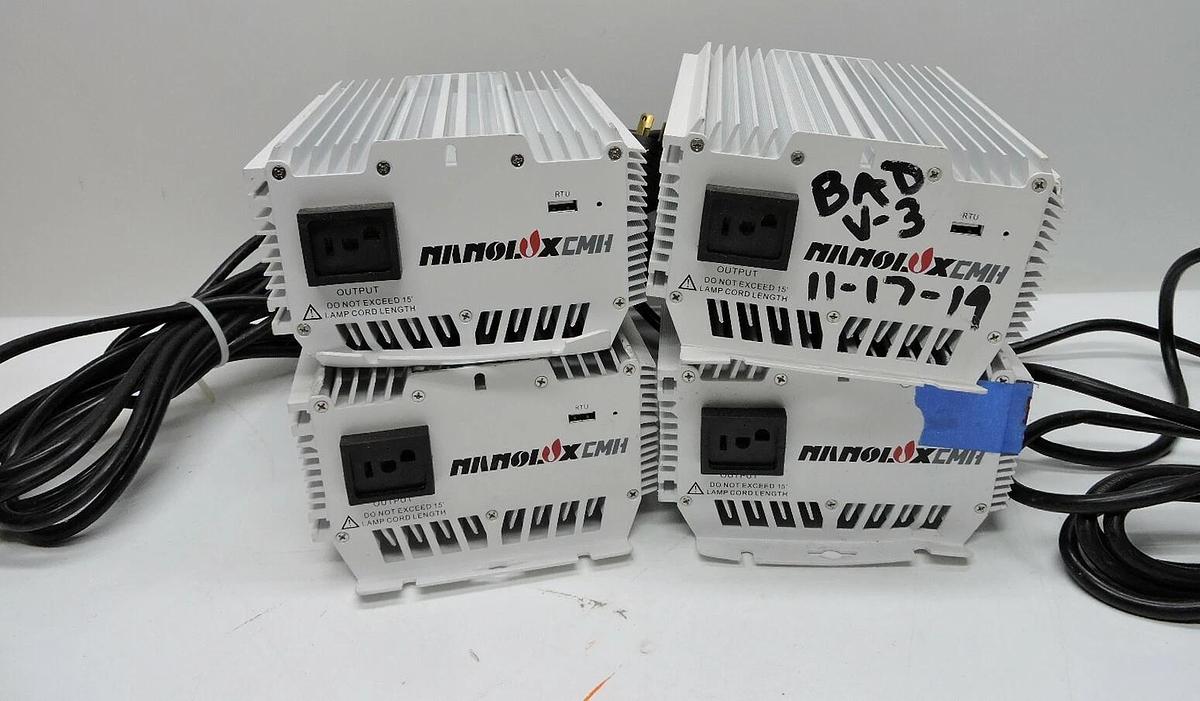 (LOT OF 4) Nanolux CMH 315 Remote Ballast - 120/240v CMH 315W - ASIS READ!