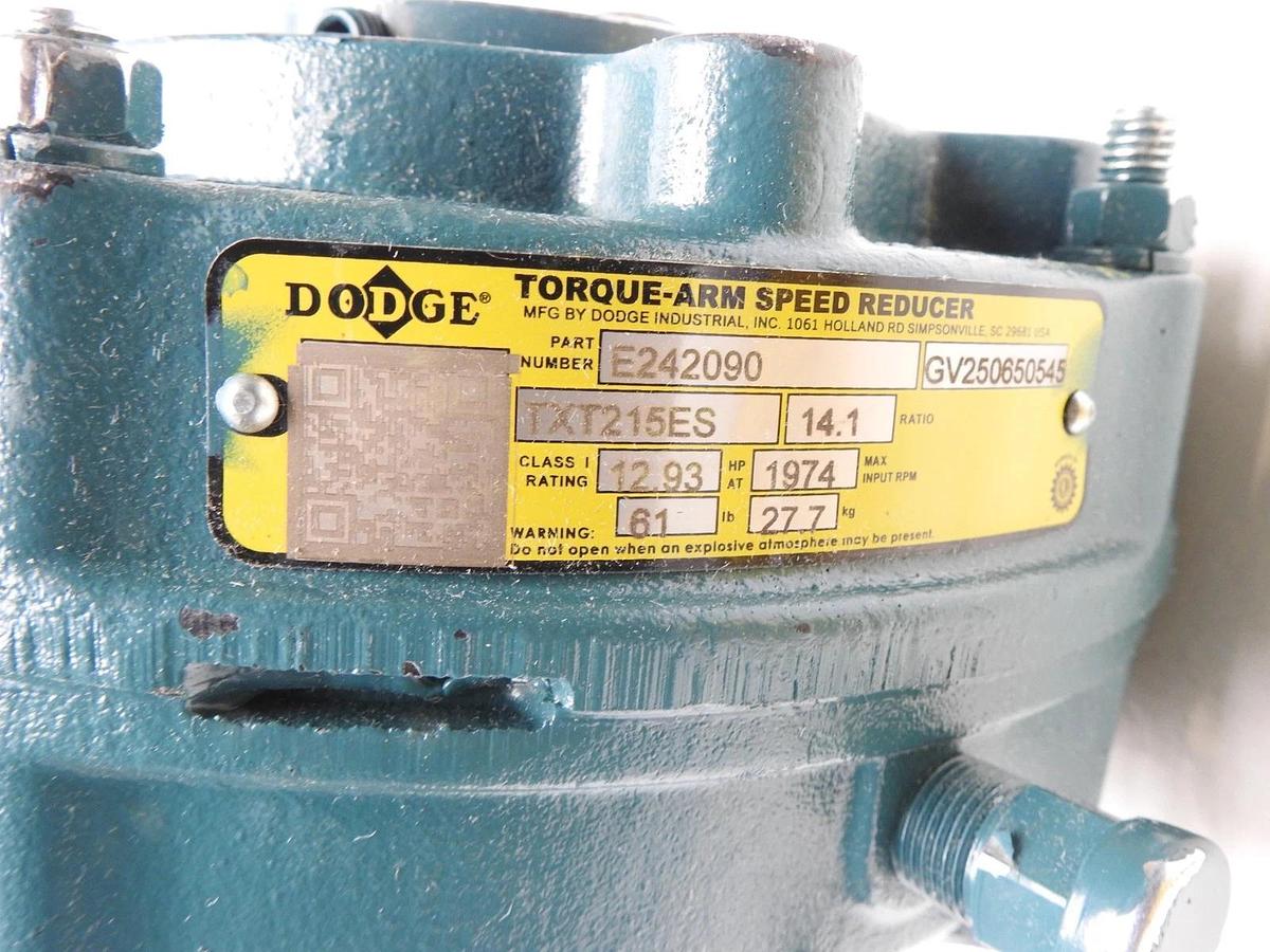 Dodge E242090 Torque Arm Speed Reducer TXT215ES RATIO 14.1 - OEM NEW!