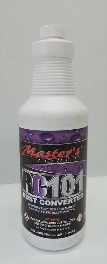 (2 BOTTLES) - The Masters Touch RC101 Rust Converter 2 ONE QUART .946 L Bottles