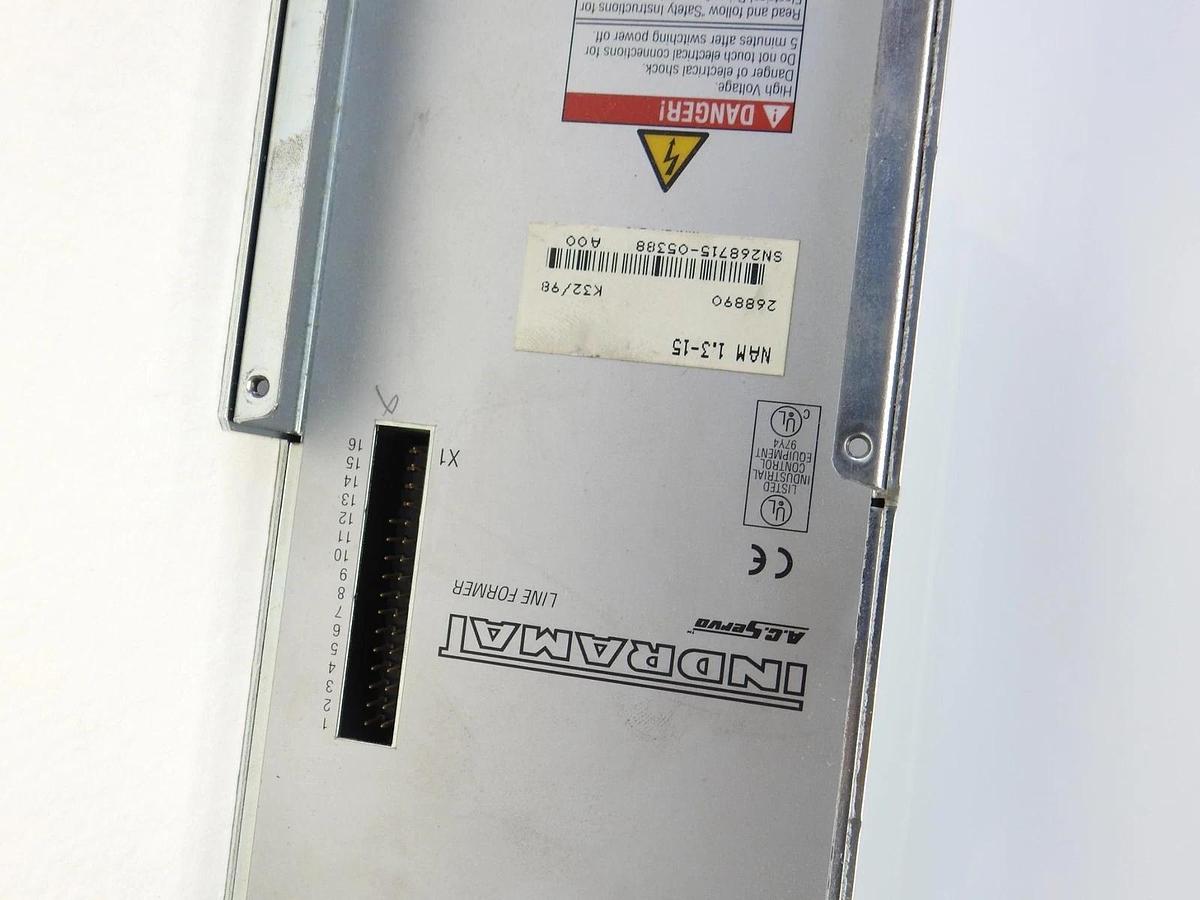 INDRAMAT NAM 1.3-15 268890 K15/99 AC Servo - USED NICE!