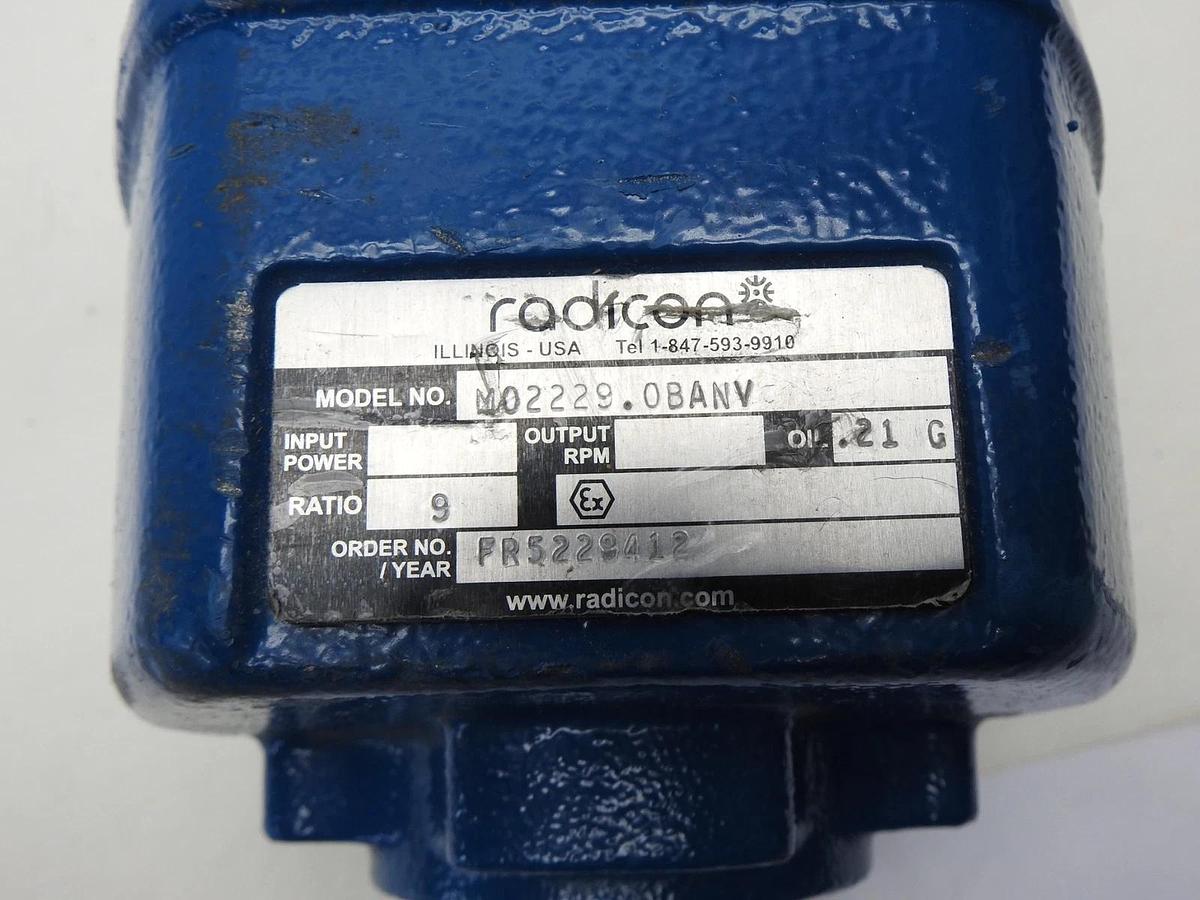 Radicon Series M Inline Helical Gearbox M02229.0BANV (9:1 Ratio) - NOB NEW!