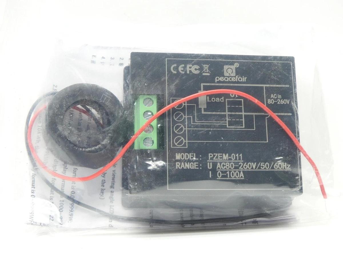 PZEM 011 Display Digital Current Voltage LCD Power Energy Multimeter AC80 260V